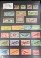 US stamps - US air mail collection -mint and used,