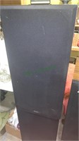 Pair of black stereo speakers - KLH audio systems
