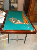 Vintage Brunswick Slate Parlor Pool Table