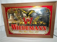 Wiedemann Beer Lighted Mirror Sign
