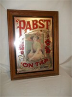 Pabst on Tap Mirrored Beer Sign