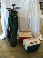 Golf Bag with Putters