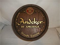 Andeker of America Draught Supreme Pabst Sign
