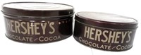Lot of 2 Hershey's Chocolate and Cocoa Tins