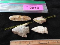 Native American Indian arrowhead artifacts