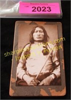 Native American Indian photo card