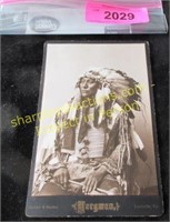 Native American Indian photo card