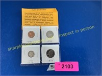 Proof set of coins