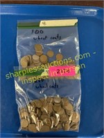 bags of 200 &100 wheat pennies (Your Bid x 2)