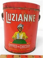 Luzianne 3 lb Coffee/Chicory Tin with Handle