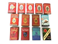 Lot of 13,Assortment of Tobacco Tins