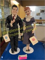 Lucy and Ricky Ricardo porcelain figurine set