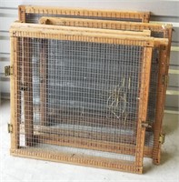 5 Framed Wire Screens 27" X 27"