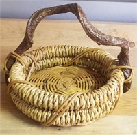 Basket with Unique Handle