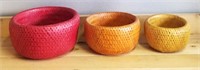 3 Colorful Bowls