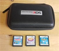 Nintendo 3DS Case and Games