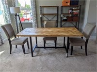 4PC DINING TABLE & CHAIRS
