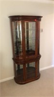 76” Tall Lighted Display Cabinet (bevel glass,