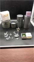 9-Swarovski Silver Crystal Pieces with boxes