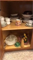 All China, Glassware & Plates in corner kitchen