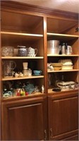 Cabinet full of Kitchen ware