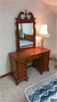 Vintage 7-drawer Oak Dresser 46” Wide 30” Tall