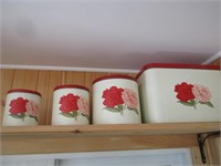 VINTAGE 4 PIECE CANISTER SET