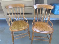 PAIR OF ANTIQUE SIDE CHAIRS