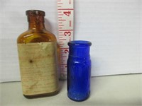 PAIR OF ANTIQUE POSION BOTTLES