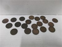 20 CANADIAN LARGE CENTS