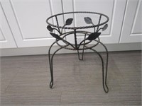 TWISTED WROUGHT IRON PLANT STAND