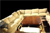 A. RUDIN DOWN FILLED TWO PIECE SECTIONAL SOFA.