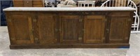 Antique General Store Marble Top Cabinet