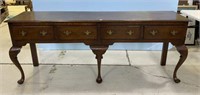 Vintage English Mahogany Sideboard/Console Table