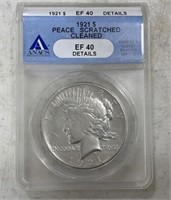 1921 Peace Dollar EF40