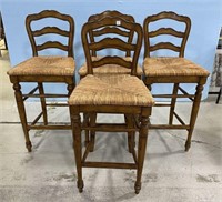 Four French Style Reproduction Bar Stools