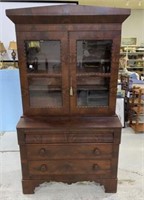 Late 19th Century Empire Style Bookcase Cabinet