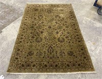 Nice Persian Style Wool Hand Knotted Area Rug 4"