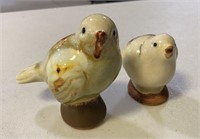 Two Wolfe Studios Pottery Birds