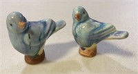 Two Wolfe Studios Pottery Birds