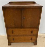 Vintage Oak Chest Cabinet