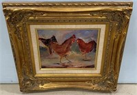 Simpson "Chickens" Oil Painting