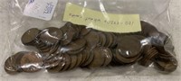 100 1920's Wheat Cents