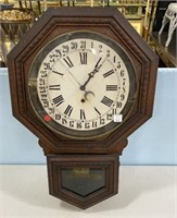 Antique Reculator Octagon Wall Clock