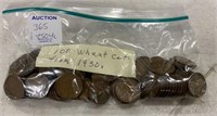 100 Wheat Cents 1930's