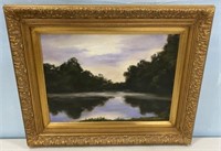Thomas Wilson Landscape Lake Painting