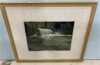 Sherry Lea Ferguson "Waterfall" Watercolor