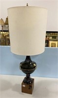 Vintage Metal Urn Vase Lamp