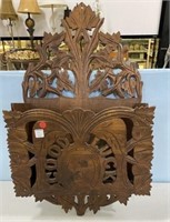 Antique Victorian Style Wood Paper Holder