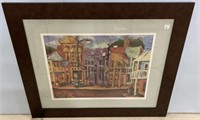 Laura Pennebaker "The Oxford Square" Signed Prin